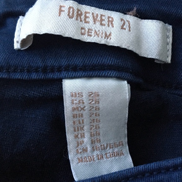 Forever21 Navy Blue Jeans - Picture 4 of 4